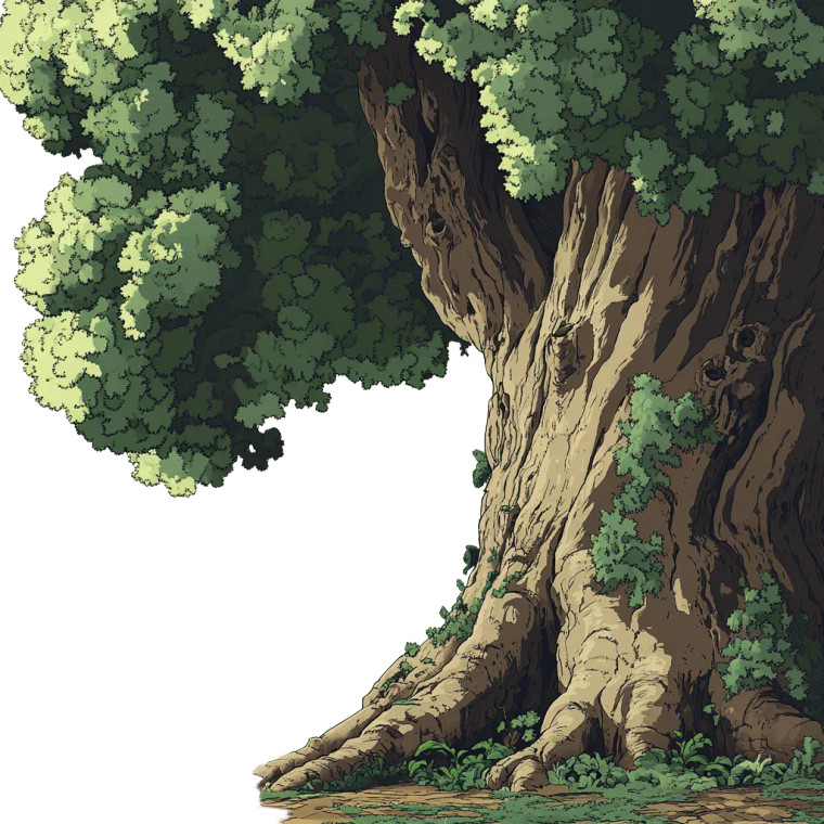 Big Tree Small Sapling Vinyl Car Decal Sticker – Waterproof & UV-Resistant 4.0"