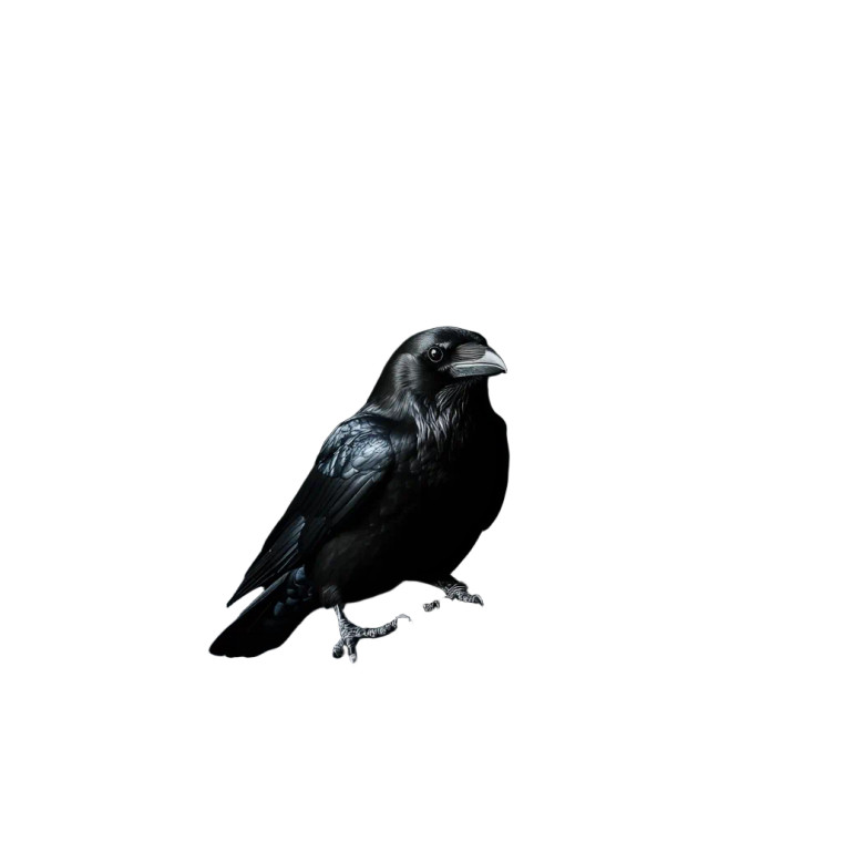 Black Raven Luxury Room Vinyl Car Decal Sticker – Waterproof & UV-Resistant 4.0"