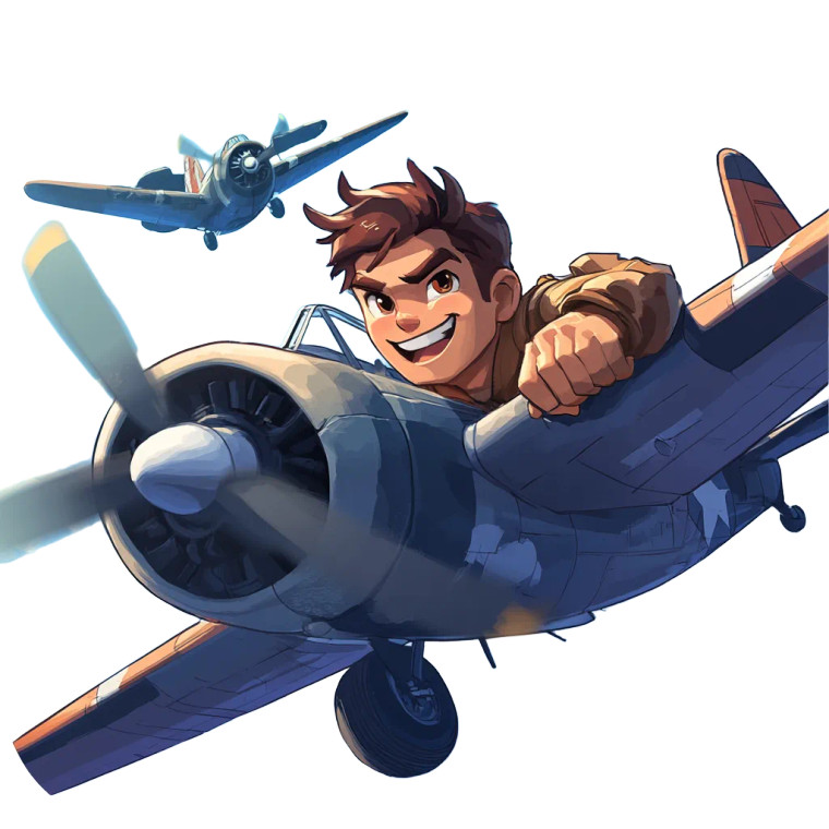 Cartoon Fighter Icon Vinyl Car Decal Sticker – Waterproof & UV-Resistant 4.0"