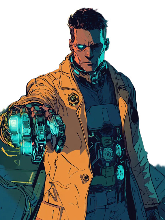 Cyber Doctor Dystopia Vinyl Car Decal Sticker – Waterproof & UV-Resistant 4.0"