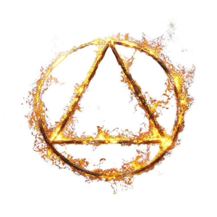 Deathly Hallows Lotus Fire Vinyl Car Decal Sticker – Waterproof & UV-Resistant 4.0"