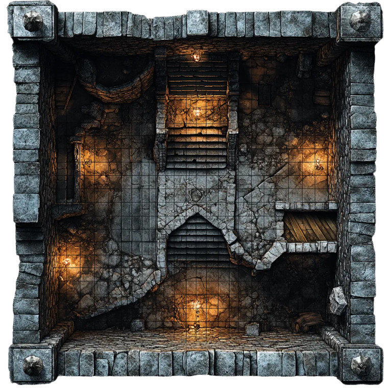 Dnd Mineshaft Chamber Map Vinyl Car Decal Sticker – Waterproof & UV-Resistant 4.0"