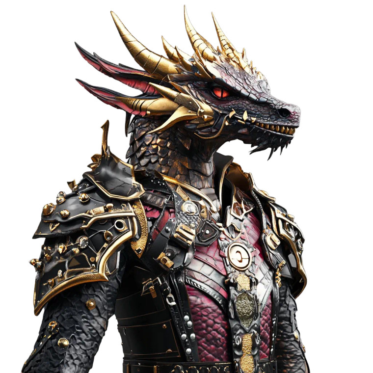 Dragon Armor Man Vinyl Car Decal Sticker – Waterproof & UV-Resistant 4.0"