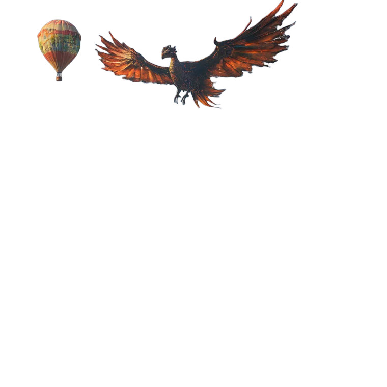 Dragon Bird Magical Land Vinyl Car Decal Sticker – Waterproof & UV-Resistant 4.0"