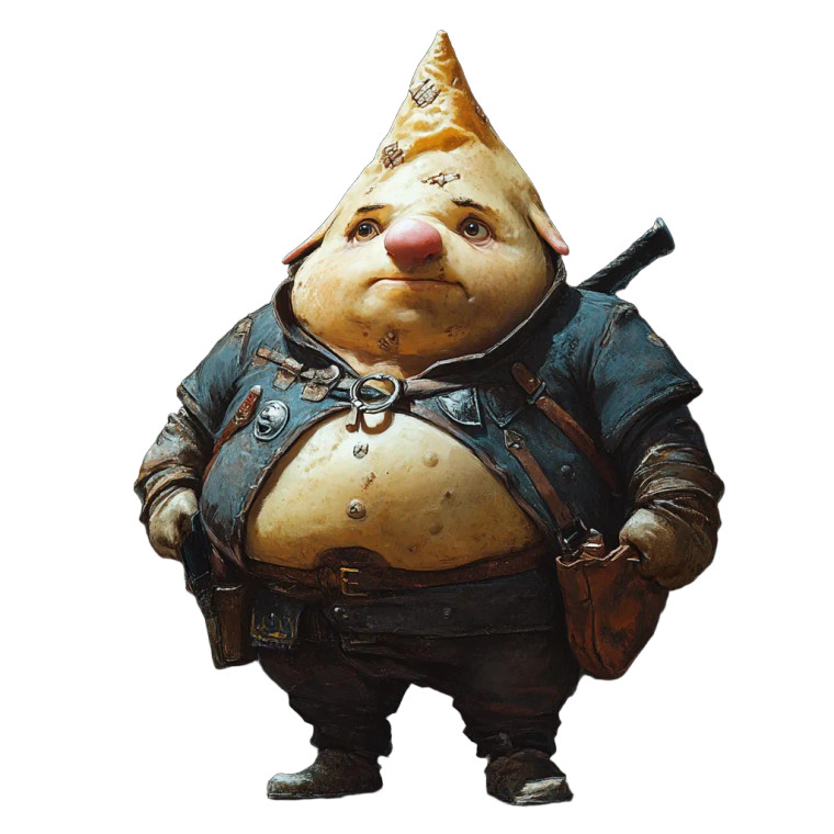 Dungeon Dragon Pierogi Man Vinyl Car Decal Sticker – Waterproof & UV-Resistant 4.0"