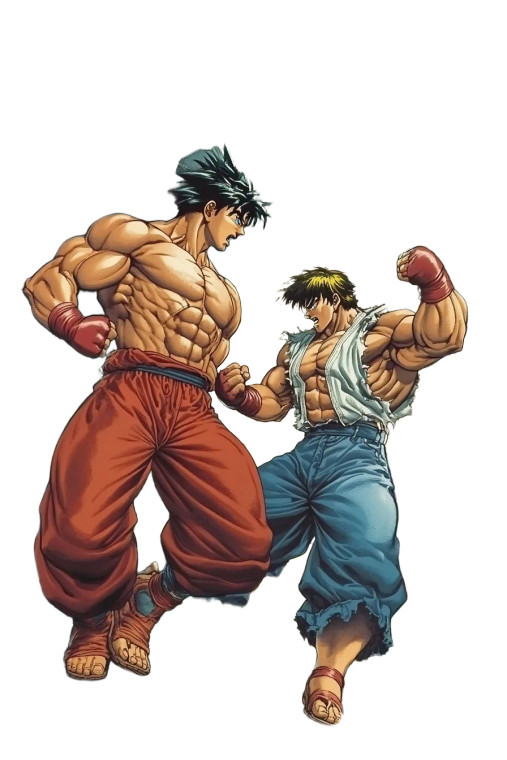 90S Japanese Fighting Game Vinyl Car Decal Sticker – Waterproof & UV-Resistant 4.0"