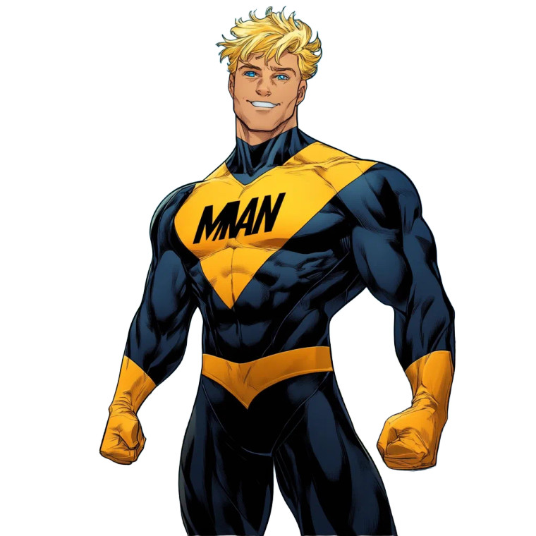 Ability Man Superhero Image Vinyl Car Decal Sticker – Waterproof & UV-Resistant 4.0"