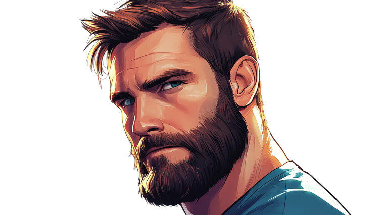 Alpha Male Gta5 Cartoon Vinyl Car Decal Sticker – Waterproof & UV-Resistant 7.14"