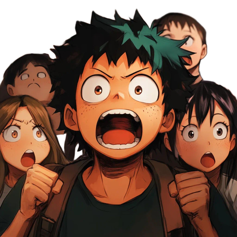 Anime Booing Crowd Vinyl Car Decal Sticker – Waterproof & UV-Resistant 4.0"