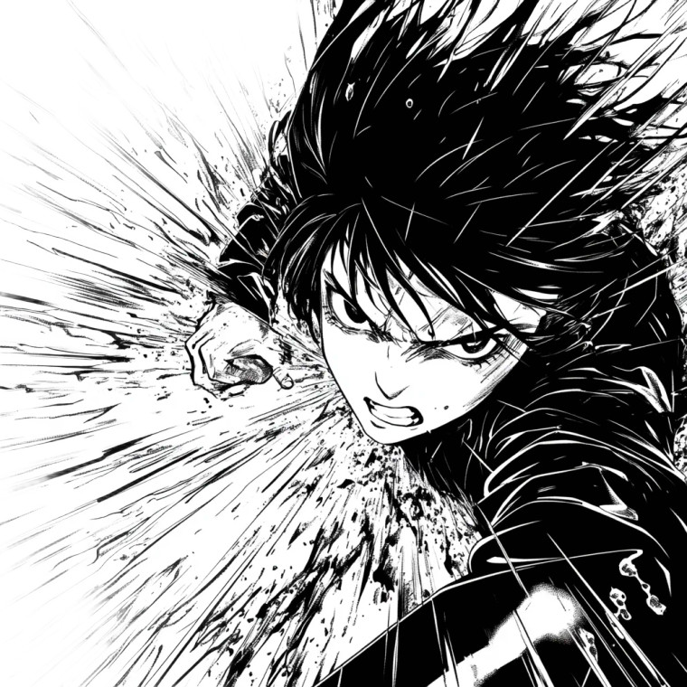 Anime Comic Speed Lines Vinyl Car Decal Sticker – Waterproof & UV-Resistant 4.0"