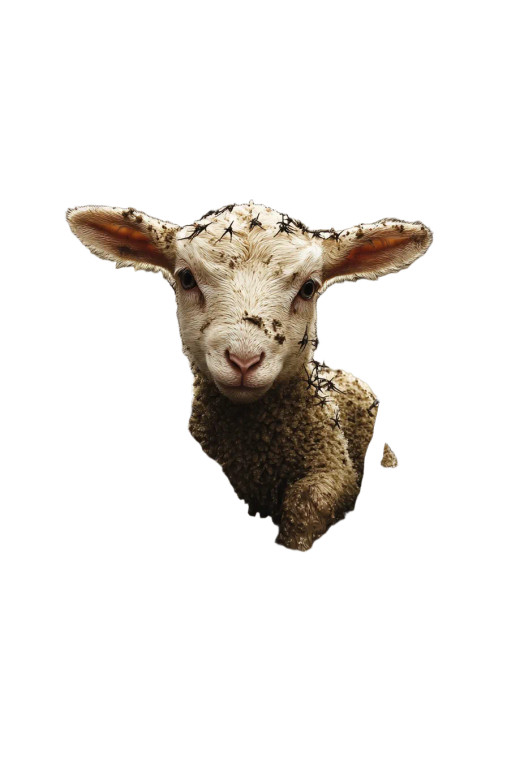 Baby Lamb Thorns Despair Vinyl Car Decal Sticker – Waterproof & UV-Resistant 4.0"
