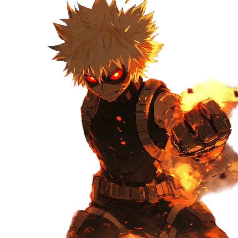 Bakugo Explosive Combat Vinyl Car Decal Sticker – Waterproof & UV-Resistant 4.0"