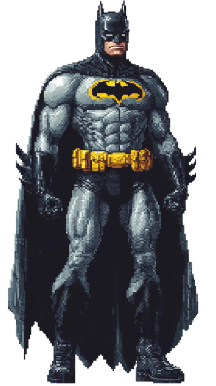 Batman 8Bit White Vinyl Car Decal Sticker – Waterproof & UV-Resistant 4.0"