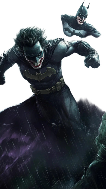 Batman Chasing Joker Dark Vinyl Car Decal Sticker – Waterproof & UV-Resistant 4.0"