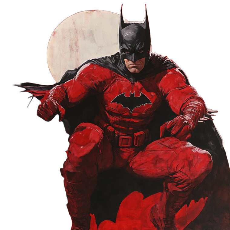 Batman Crimson Sooners Vinyl Car Decal Sticker – Waterproof & UV-Resistant 4.0"