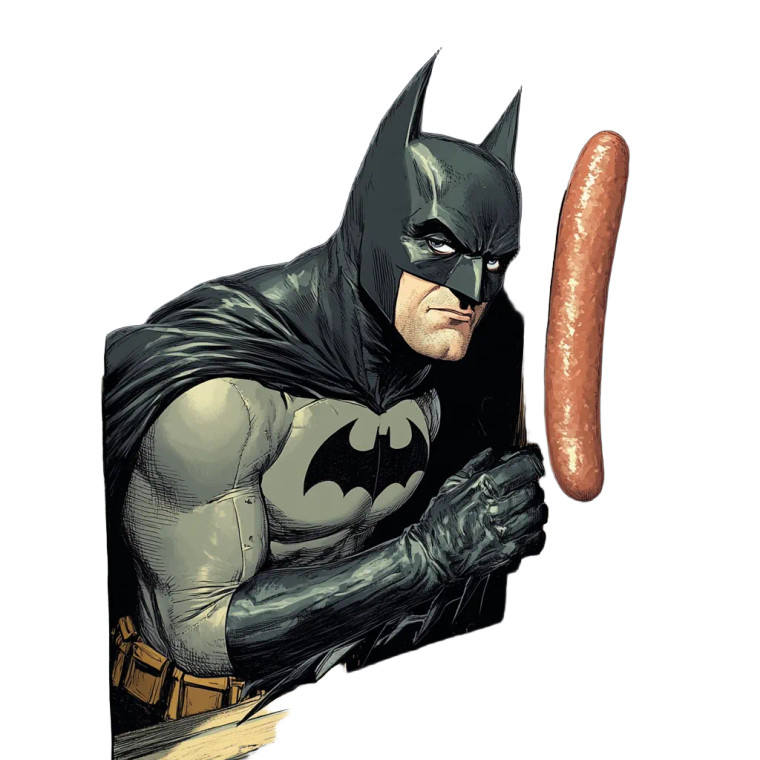 Batman Cubbyhole Sausage Vinyl Car Decal Sticker – Waterproof & UV-Resistant 4.0"
