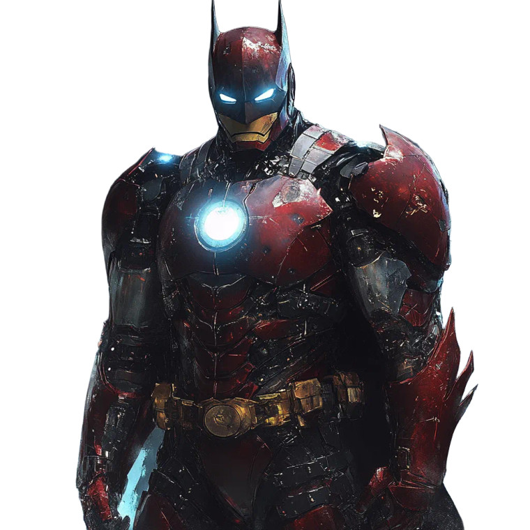 Batman Iron Man Vinyl Car Decal Sticker – Waterproof & UV-Resistant 4.0"