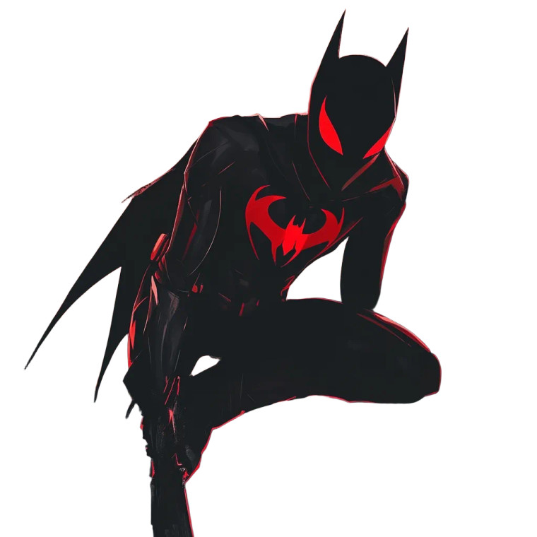 Batman Spiderverse Style Vinyl Car Decal Sticker – Waterproof & UV-Resistant 4.0"