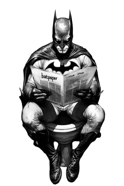 Batman Toilet Batpaper Vinyl Car Decal Sticker – Waterproof & UV-Resistant 4.0"
