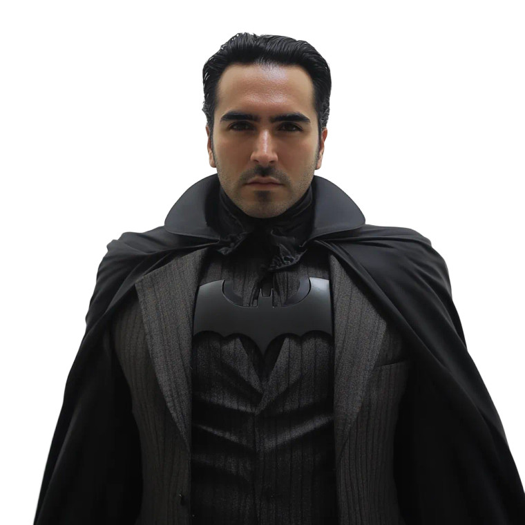 Batman Traje Tim Burton Vinyl Car Decal Sticker – Waterproof & UV-Resistant 4.0"