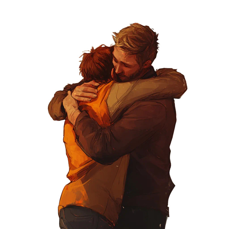 Bro Hug Vinyl Car Decal Sticker – Waterproof & UV-Resistant 4.0"