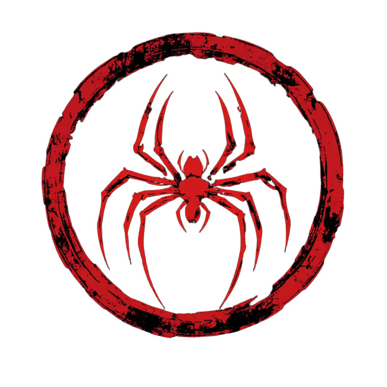 Cult Spider Logo Vinyl Car Decal Sticker – Waterproof & UV-Resistant 4.0"