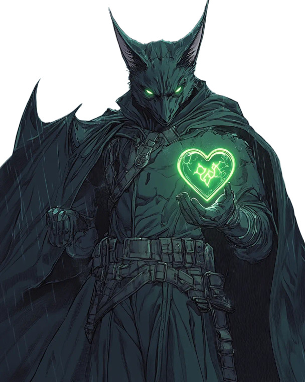 Dark Fantasy Bat Sorcerer Vinyl Car Decal Sticker – Waterproof & UV-Resistant 4.0"