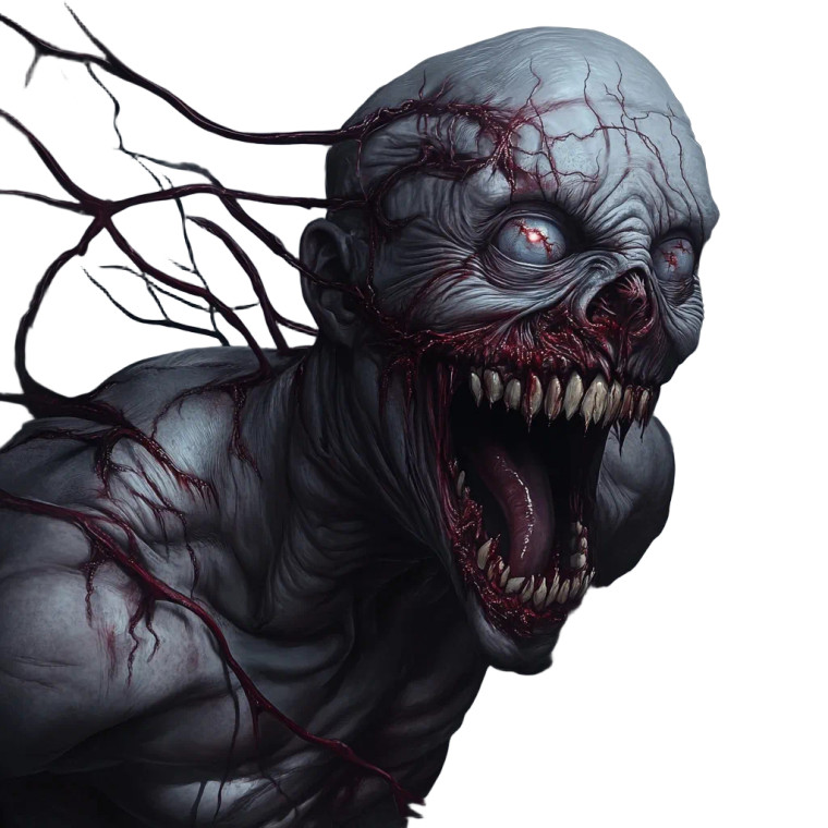 Dark Shocking Horror Creature Vinyl Car Decal Sticker – Waterproof & UV-Resistant 4.0"