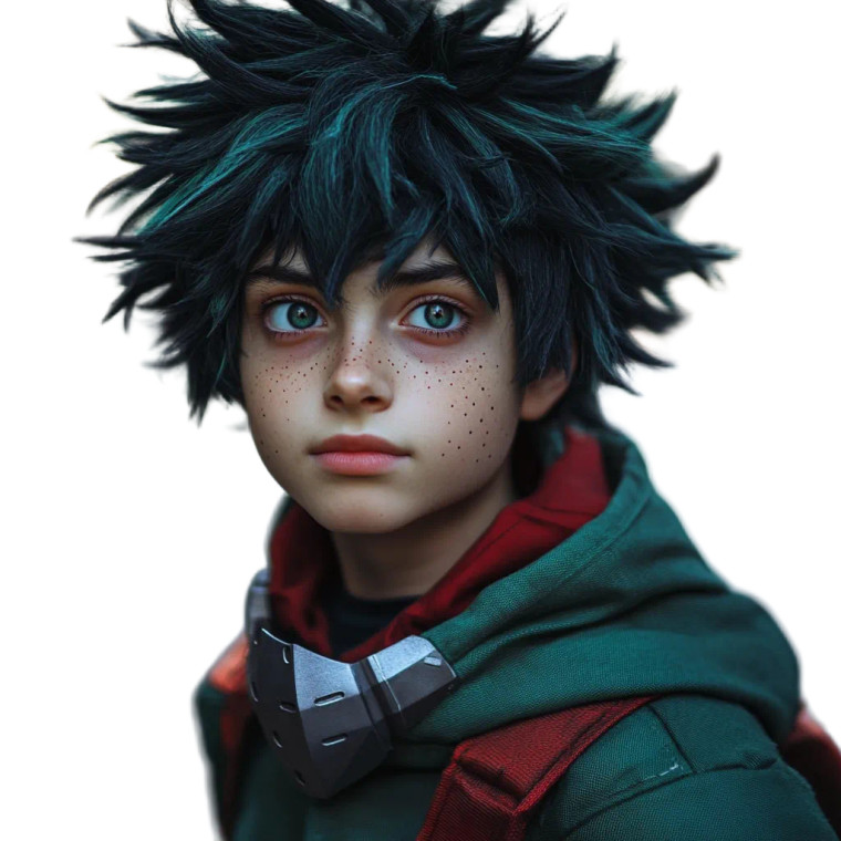 Deku Hero Costume Vinyl Car Decal Sticker – Waterproof & UV-Resistant 4.0"