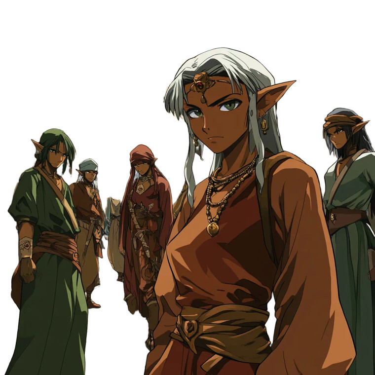 Desert Elves Arabian Style Vinyl Car Decal Sticker – Waterproof & UV-Resistant 4.0"