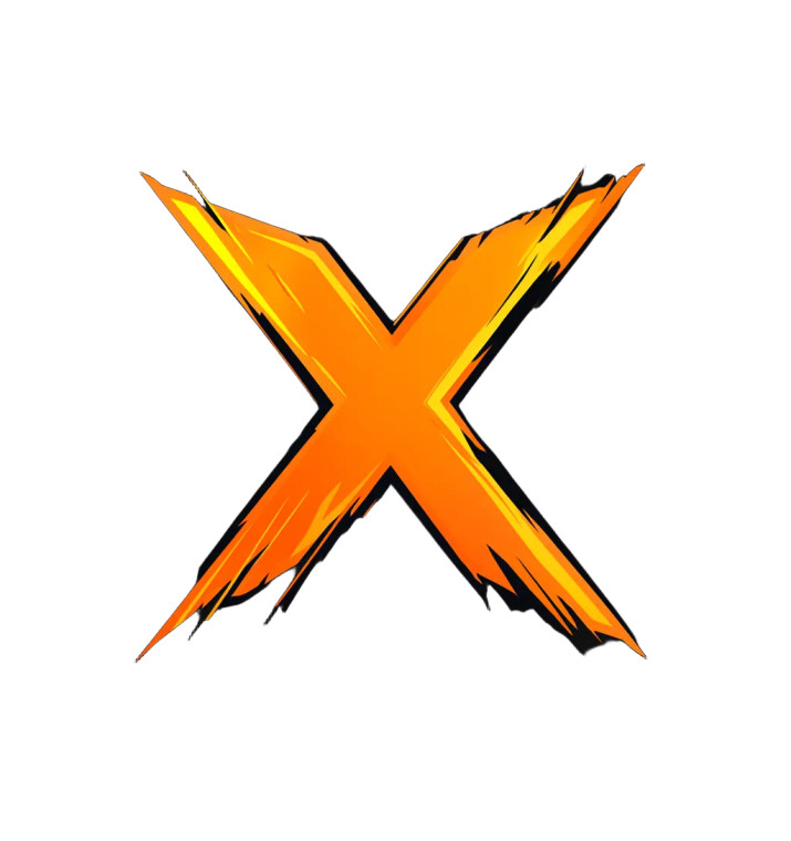 Esports X Logo Vinyl Car Decal Sticker – Waterproof & UV-Resistant 4.0"