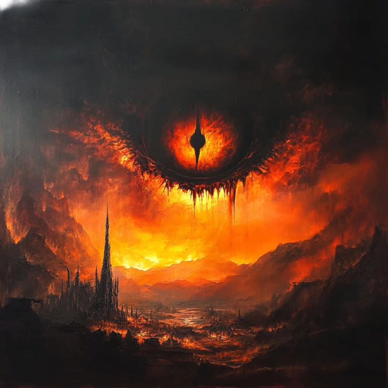 Eye Of Sauron Vinyl Car Decal Sticker – Waterproof & UV-Resistant 4.0"