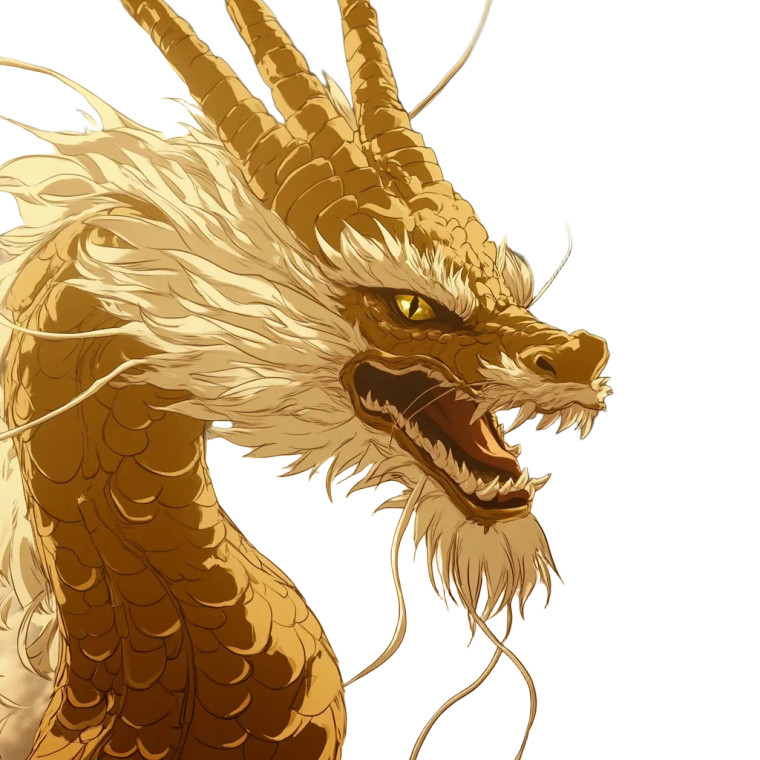 Fantasy Dragon Anime Style Vinyl Car Decal Sticker – Waterproof & UV-Resistant 4.0"