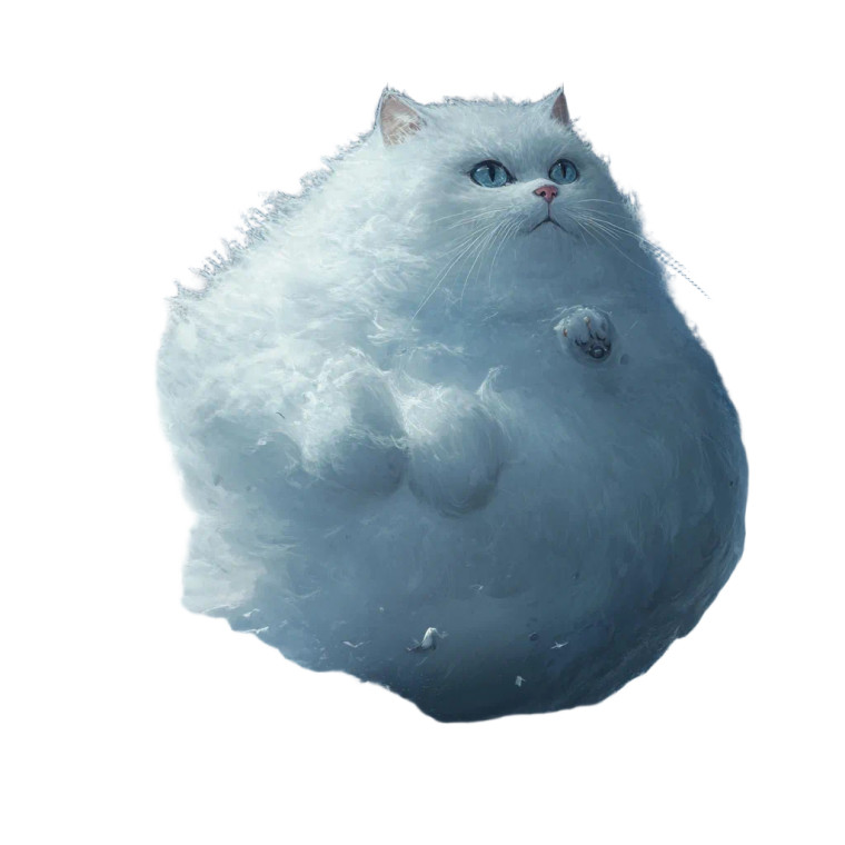 Fat Cat Storm God Vinyl Car Decal Sticker – Waterproof & UV-Resistant 4.0"
