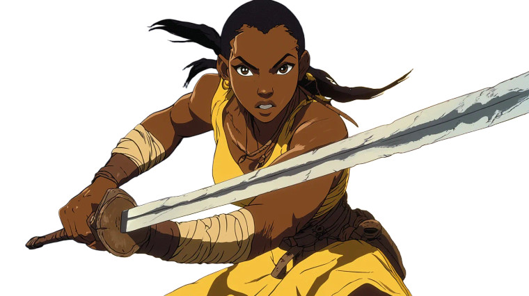 Female Pit Fighter Don Bluth Vinyl Car Decal Sticker – Waterproof & UV-Resistant 7.14"