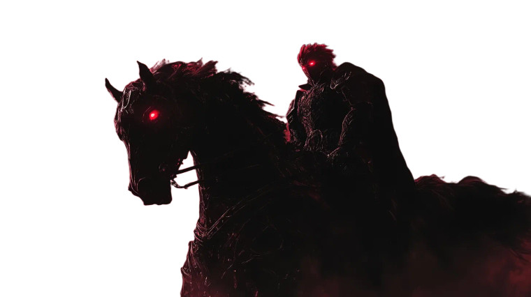 Ganondorf Black Horse Red Eyes Vinyl Car Decal Sticker – Waterproof & UV-Resistant 7.14"