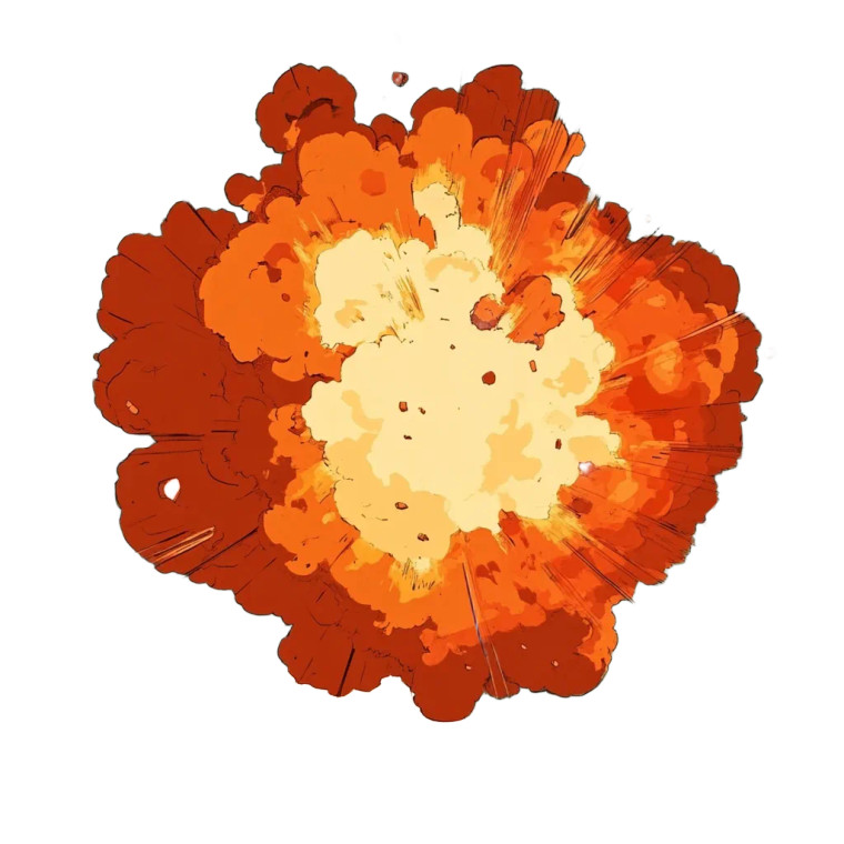 Geometrical Minimalist Explosion Vinyl Car Decal Sticker – Waterproof & UV-Resistant 4.0"