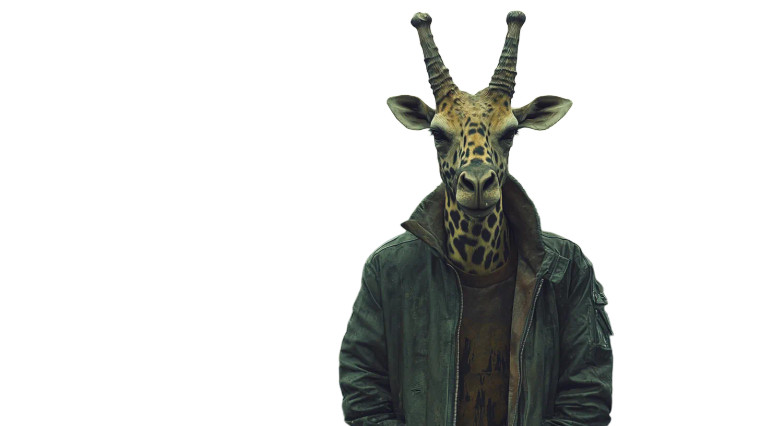 Giraf Human Cityscape Vinyl Car Decal Sticker – Waterproof & UV-Resistant 7.14"