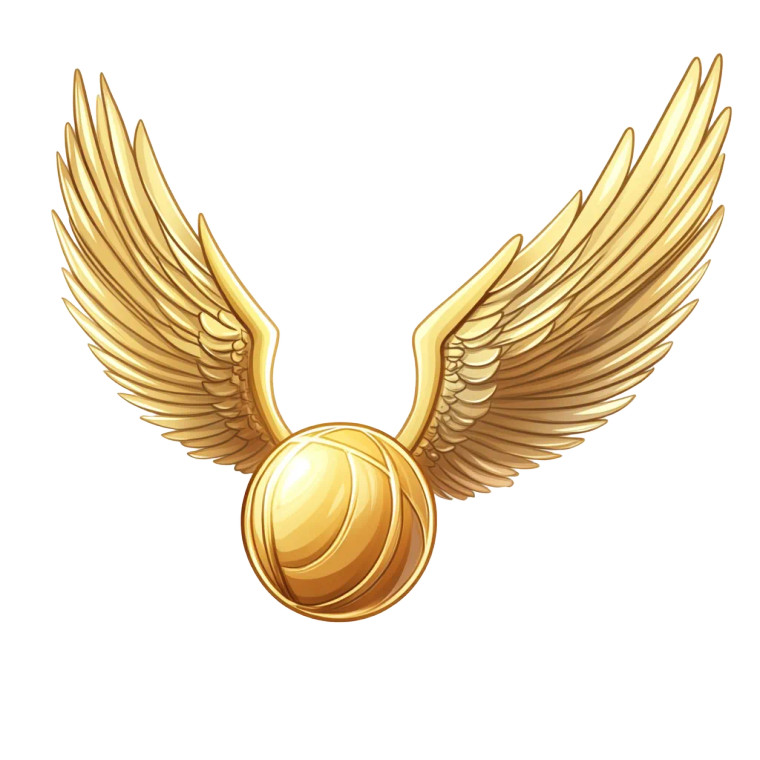 Golden Snitch Cartoon White Vinyl Car Decal Sticker – Waterproof & UV-Resistant 4.0"