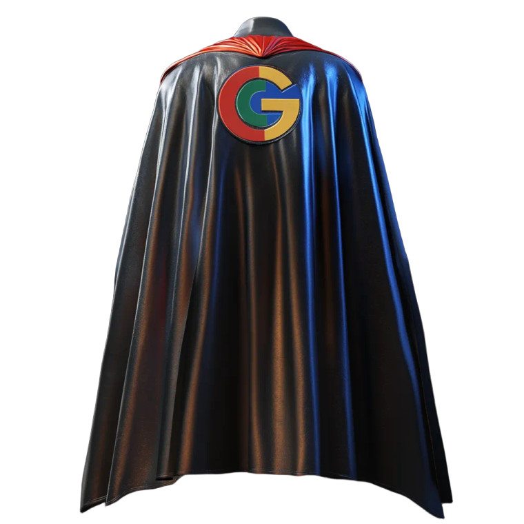 Google Hero Cape Vinyl Car Decal Sticker – Waterproof & UV-Resistant 4.0"