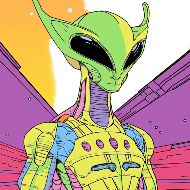 Green Alien Design Vinyl Car Decal Sticker – Waterproof & UV-Resistant 4.0"