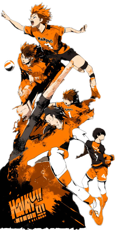 Haikyuu Infographic Black Background Vinyl Car Decal Sticker – Waterproof & UV-Resistant 4.0"
