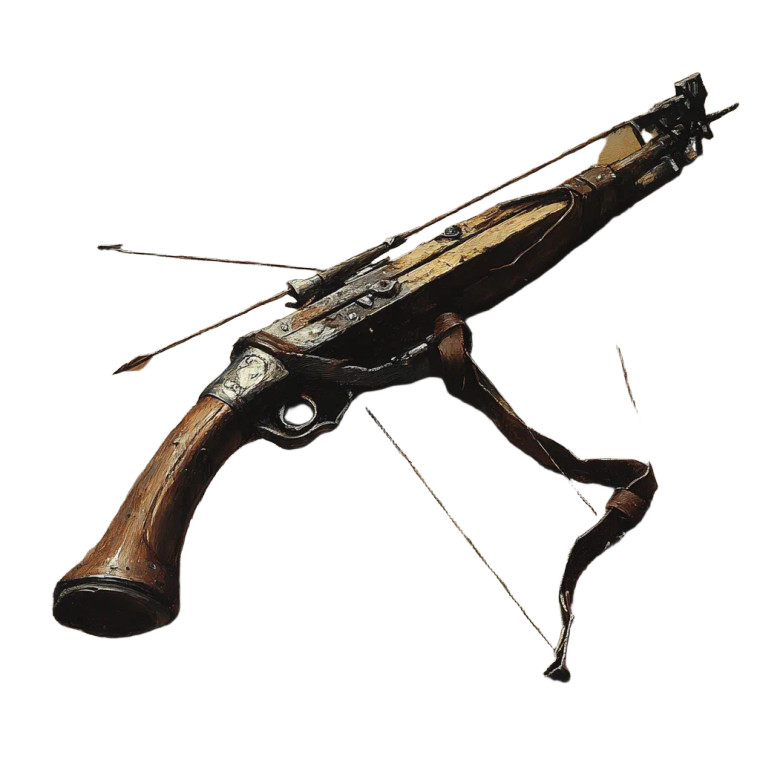 Hand Crossbow Fantasy Vinyl Car Decal Sticker – Waterproof & UV-Resistant 4.0"