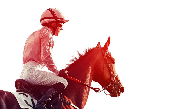Horse Racing Jockey Vinyl Car Decal Sticker – Waterproof & UV-Resistant 7.14"