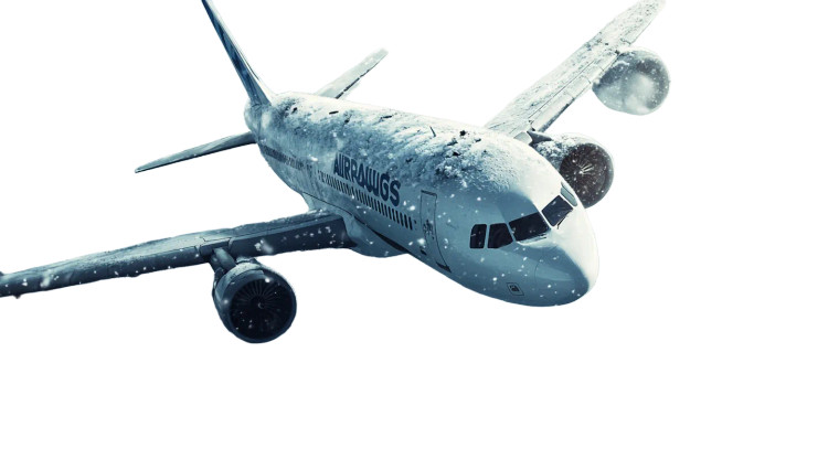 Ice Snow Disaster Planes Vinyl Car Decal Sticker – Waterproof & UV-Resistant 7.14"