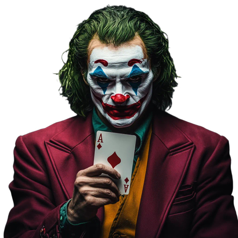 Joker Playing Card V5 Vinyl Car Decal Sticker – Waterproof & UV-Resistant 4.0"