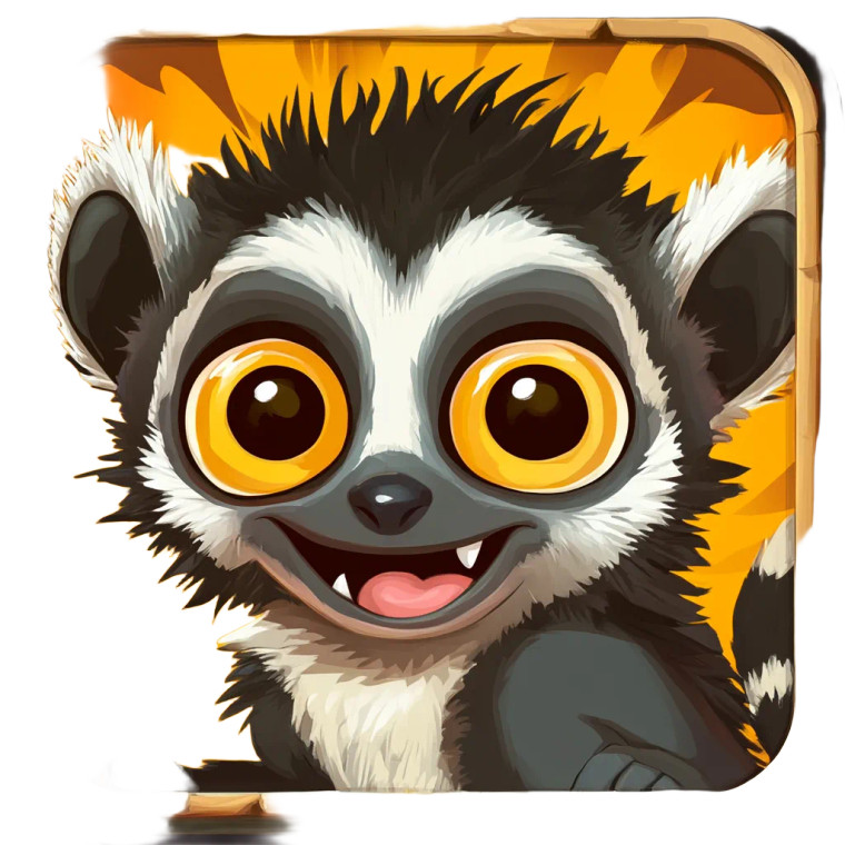 Lemur Tower Defense Icon Vinyl Car Decal Sticker – Waterproof & UV-Resistant 4.0"