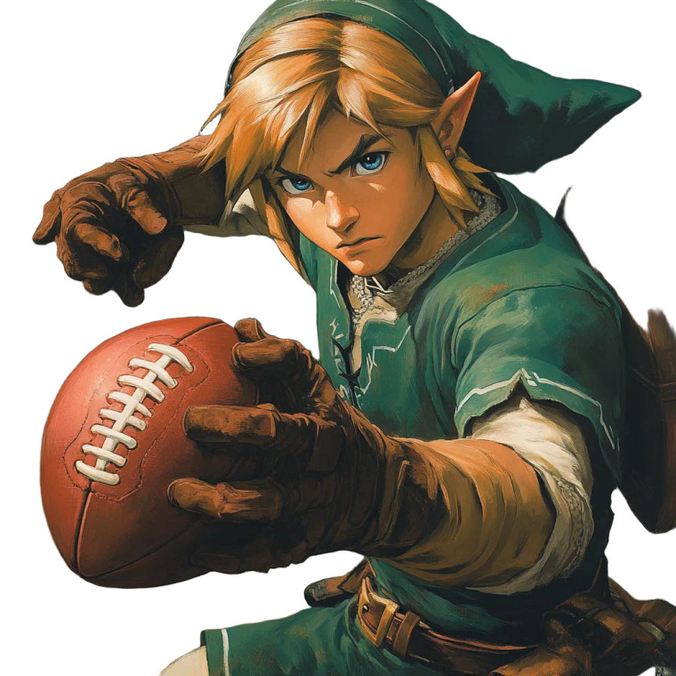 Link Holding Football Vinyl Car Decal Sticker – Waterproof & UV-Resistant 4.0"