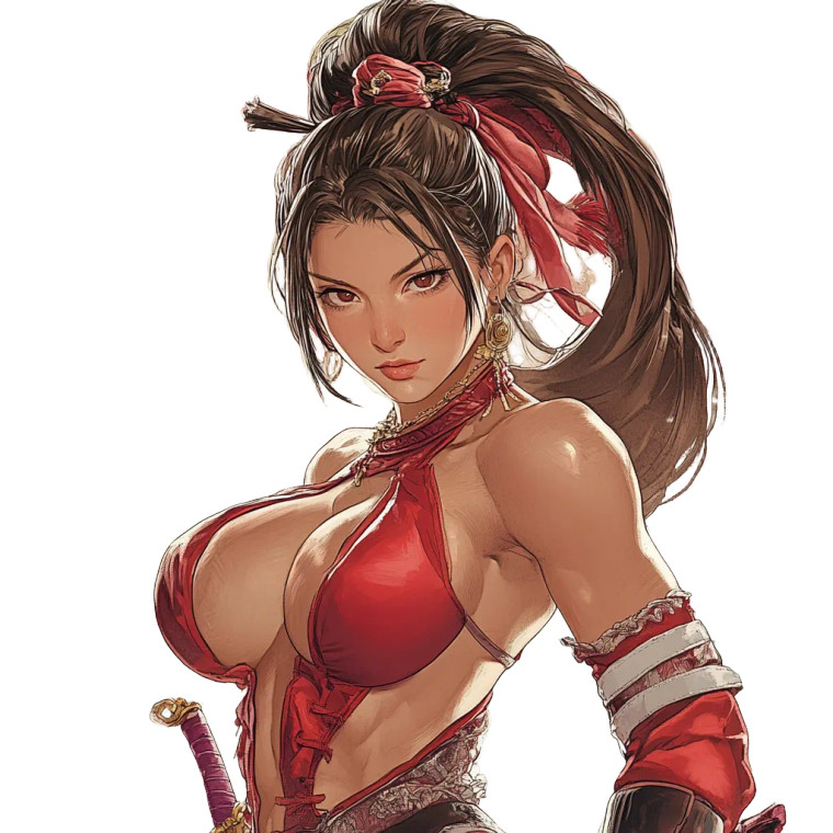 Mai Shiranui Vinyl Car Decal Sticker – Waterproof & UV-Resistant 4.0"