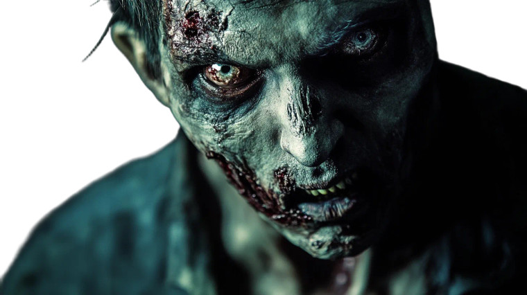 Male Zombie Closeup Night Vinyl Car Decal Sticker – Waterproof & UV-Resistant 7.14"